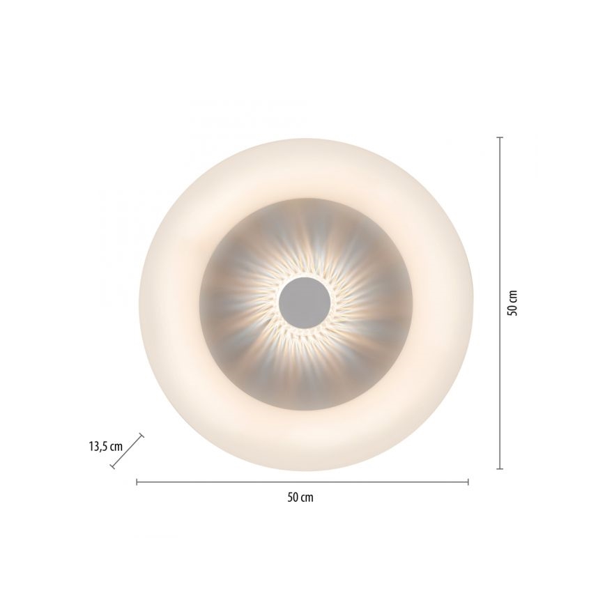 JUST LIGHT. 14383-16 - LED Dimmable φωτιστικό οροφής VERTIGO LED/26W/230V 2700-5000K λευκό + τηλεχειριστήριο