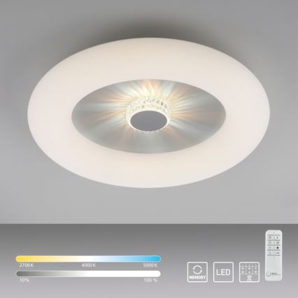 JUST LIGHT. 14383-16 - LED Dimmable φωτιστικό οροφής VERTIGO LED/26W/230V 2700-5000K λευκό + τηλεχειριστήριο