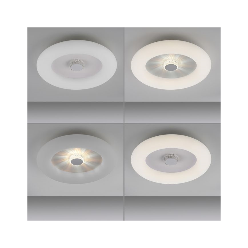 JUST LIGHT. 14383-16 - LED Dimmable φωτιστικό οροφής VERTIGO LED/26W/230V 2700-5000K λευκό + τηλεχειριστήριο