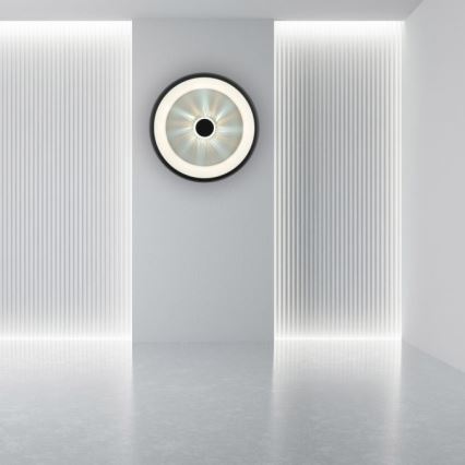 JUST LIGHT. 14384-18 - LED Dimmable φωτιστικό οροφής VERTIGO LED/29W/230V 2700-5000K μαύρο + τηλεχειριστήριο