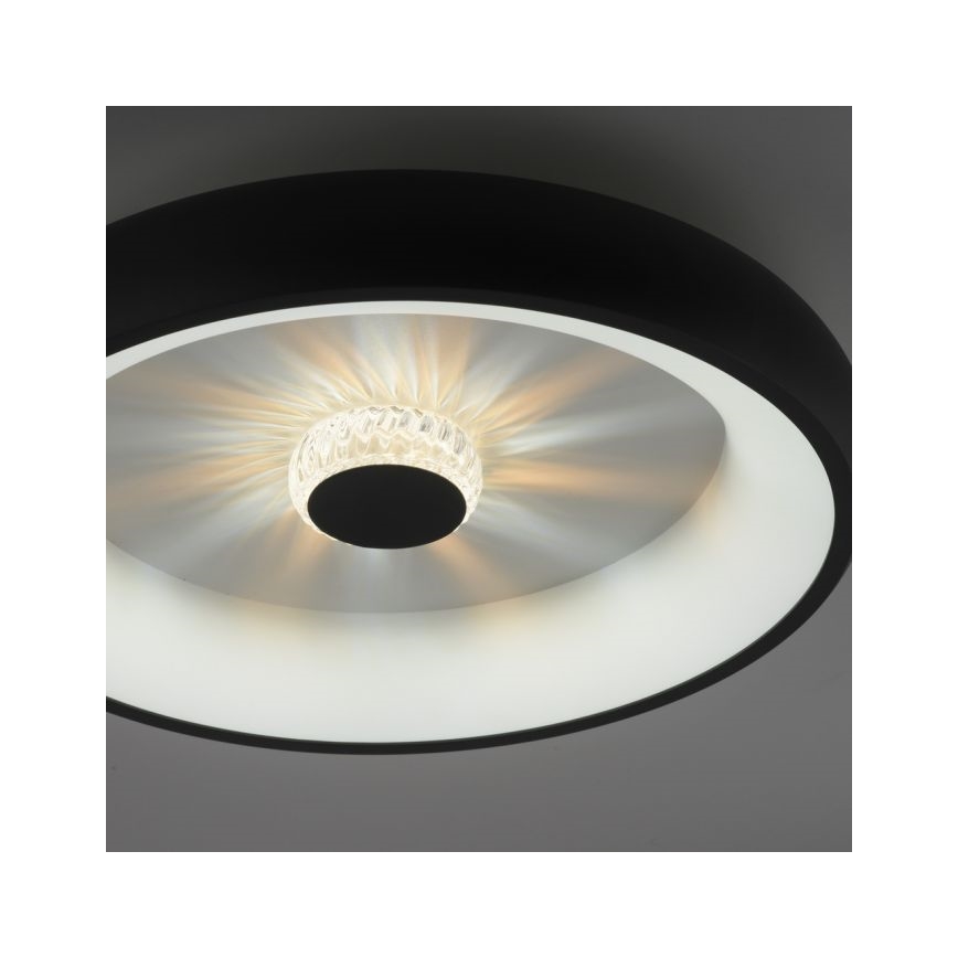 JUST LIGHT. 14384-18 - LED Dimmable φωτιστικό οροφής VERTIGO LED/29W/230V 2700-5000K μαύρο + τηλεχειριστήριο