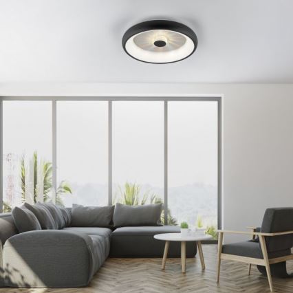 JUST LIGHT. 14384-18 - LED Dimmable φωτιστικό οροφής VERTIGO LED/29W/230V 2700-5000K μαύρο + τηλεχειριστήριο