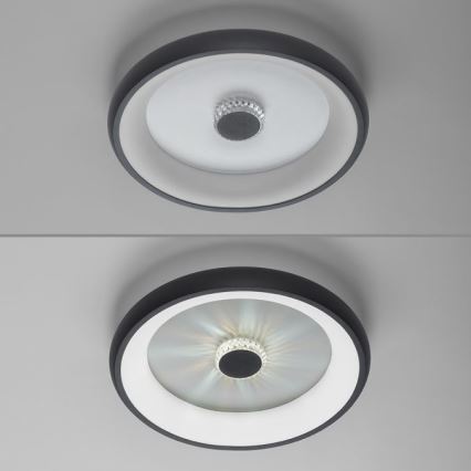 JUST LIGHT. 14384-18 - LED Dimmable φωτιστικό οροφής VERTIGO LED/29W/230V 2700-5000K μαύρο + τηλεχειριστήριο