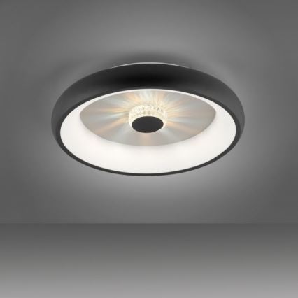 JUST LIGHT. 14384-18 - LED Dimmable φωτιστικό οροφής VERTIGO LED/29W/230V 2700-5000K μαύρο + τηλεχειριστήριο
