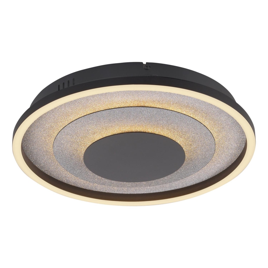JUST LIGHT. 14409-21 - LED Φωτιστικό οροφής GLITTY LED/22W/230V Ø 40 εκ. μαύρο