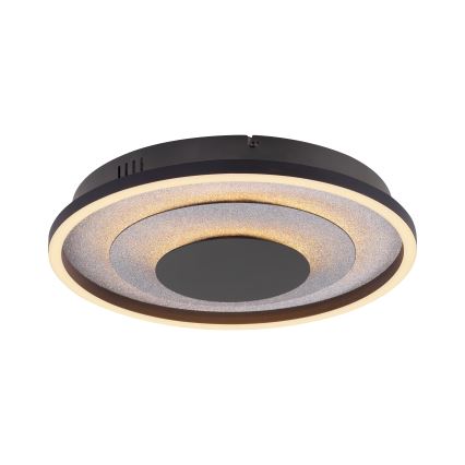 JUST LIGHT. 14409-21 - LED Φωτιστικό οροφής GLITTY LED/22W/230V Ø 40 εκ. μαύρο