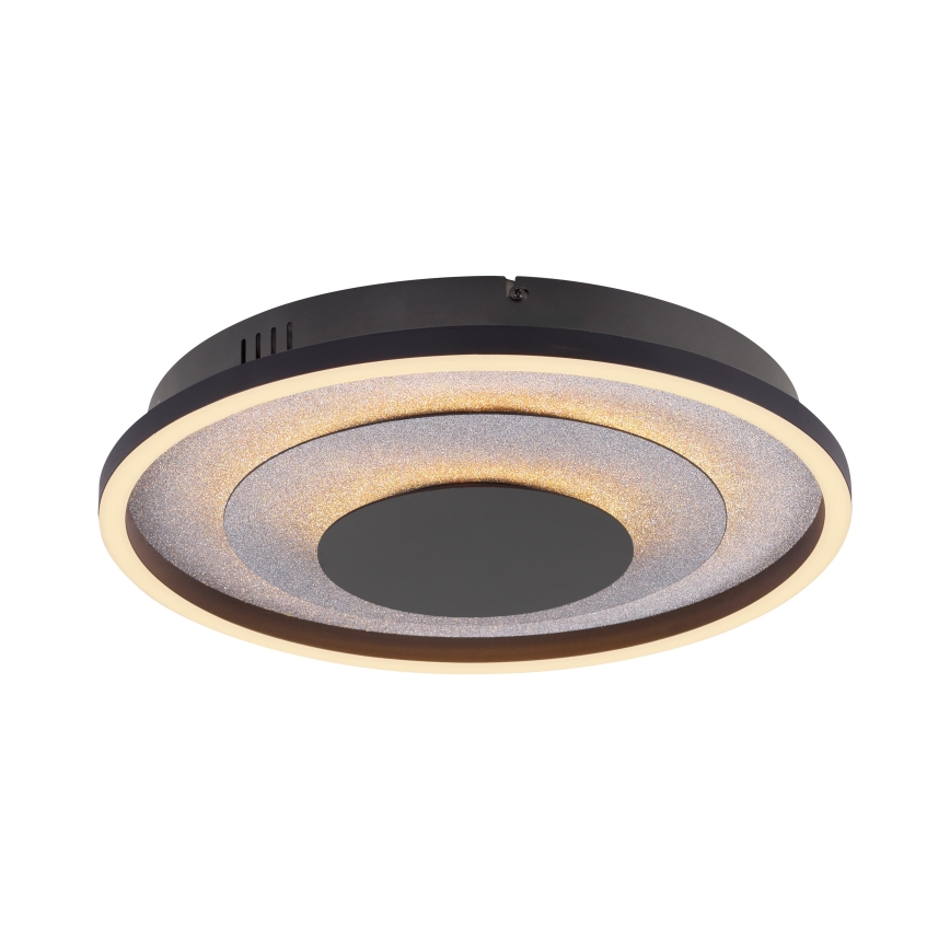 JUST LIGHT. 14409-21 - LED Φωτιστικό οροφής GLITTY LED/22W/230V Ø 40 εκ. μαύρο