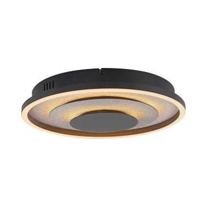 JUST LIGHT. 14409-21 - LED Φωτιστικό οροφής GLITTY LED/22W/230V Ø 40 εκ. μαύρο
