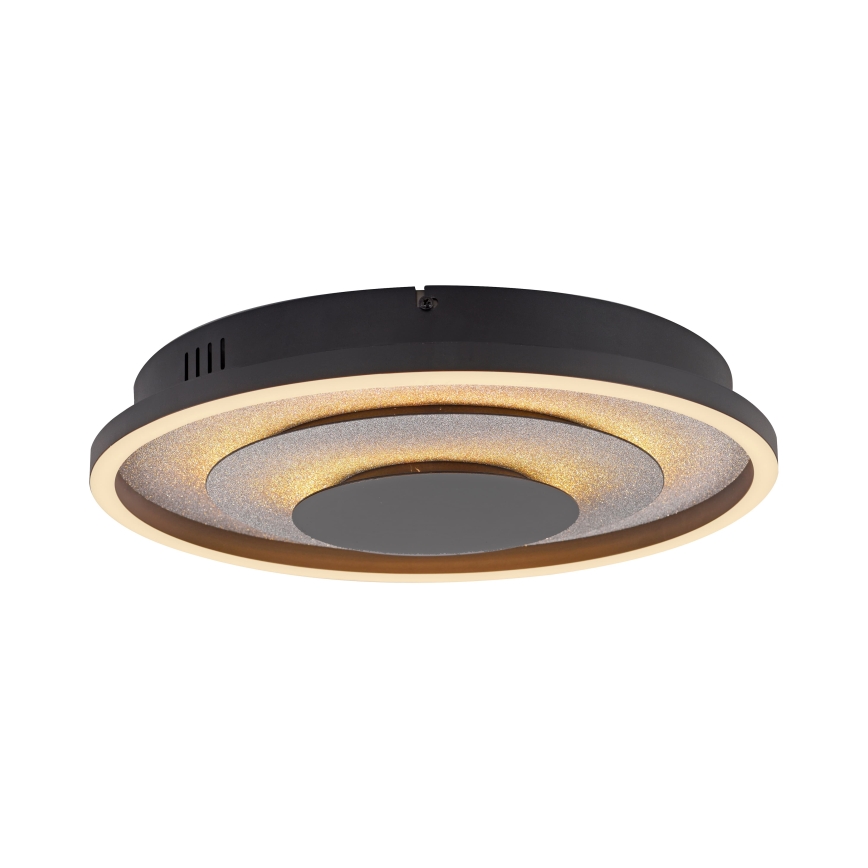 JUST LIGHT. 14409-21 - LED Φωτιστικό οροφής GLITTY LED/22W/230V Ø 40 εκ. μαύρο