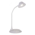 JUST LIGHT. 14414-16 - LED Ρυθμιζόμενο ευλύγιστο φωτιστικό γραφείου με ασύρματη φόρτιση PUCKI LED/4,5W/230V λευκό