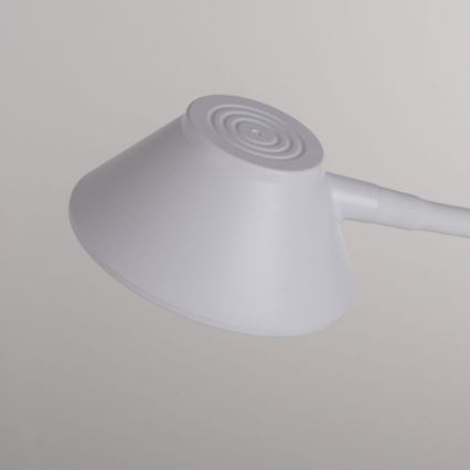 JUST LIGHT. 14414-16 - Ρυθμιζόμενη ευέλικτη επιτραπέζια λάμπα LED με αφής έλεγχο και ασύρματη φόρτιση PUCKI LED/4,5W/230V λευκή