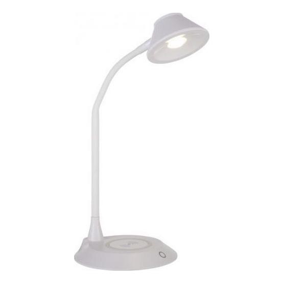 JUST LIGHT. 14414-16 - Ρυθμιζόμενη LED εύκαμπτη επιτραπέζια λάμπα αφής με ασύρματη φόρτιση PUCKI LED/4,5W/230V λευκή