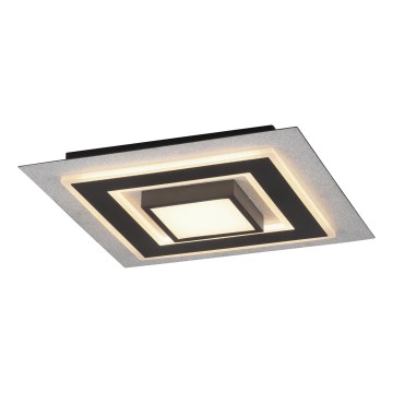 JUST LIGHT. 14439-21 - LED Φωτιστικό οροφής CICHIO LED/18,5W/230V + LED/9W 40x40 cm μαύρο