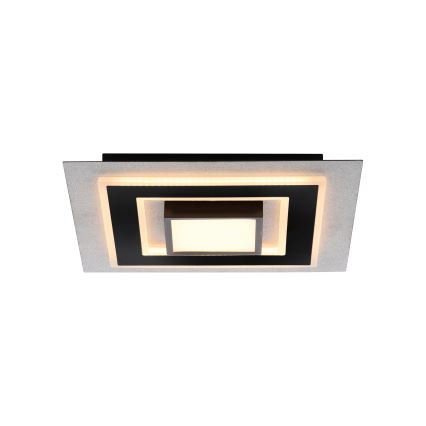 JUST LIGHT. 14439-21 - LED Φωτιστικό οροφής CICHIO LED/18,5W/230V + LED/9W 40x40 cm μαύρο