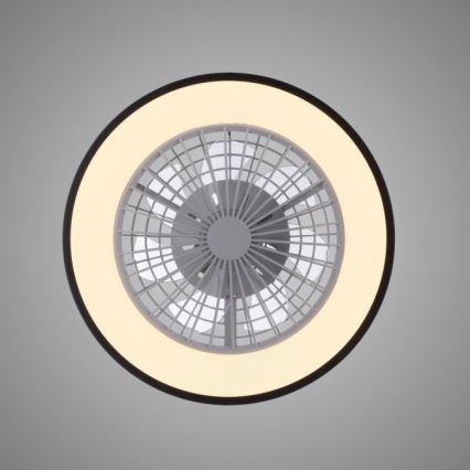 JUST LIGHT. 14447-18 - LED RGBW Dimmable ανεμιστήρας οροφής με ένα φωστικό LENO LED/44W/230V 3000-6500K διάμετρος 48,6 cm λευκό + τηλεχειριστήριο