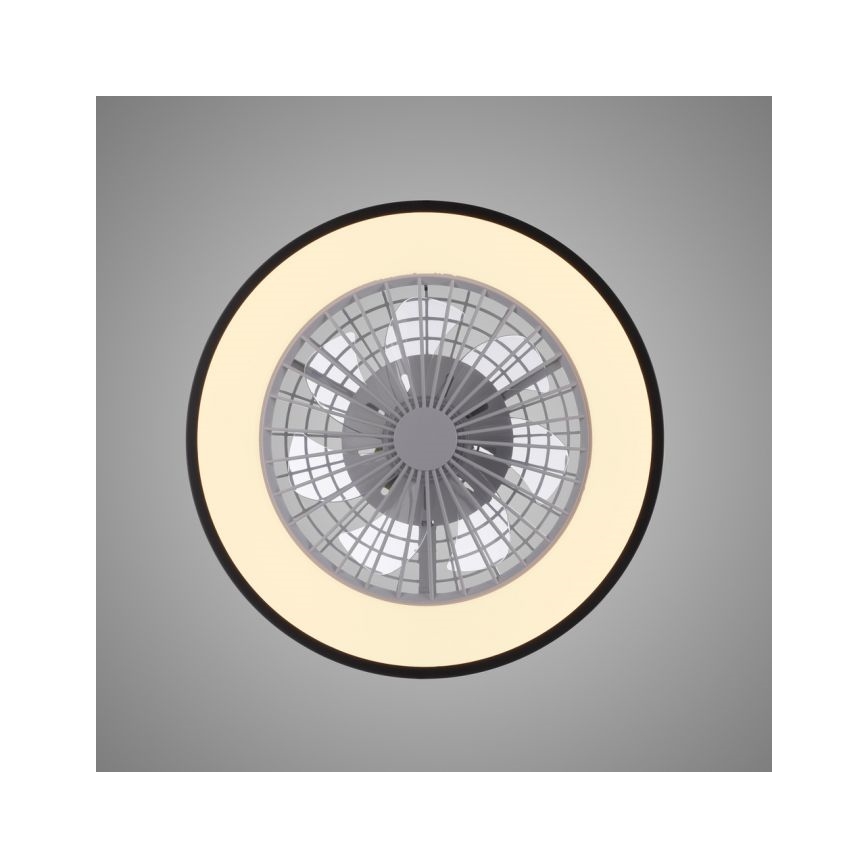 JUST LIGHT. 14447-18 - LED RGBW Dimmable ανεμιστήρας οροφής με ένα φωστικό LENO LED/44W/230V 3000-6500K διάμετρος 48,6 cm λευκό + τηλεχειριστήριο