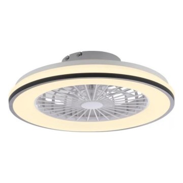 JUST LIGHT. 14447-18 - LED RGBW Dimmable ανεμιστήρας οροφής με ένα φωστικό LENO LED/44W/230V 3000-6500K διάμετρος 48,6 cm λευκό + τηλεχειριστήριο