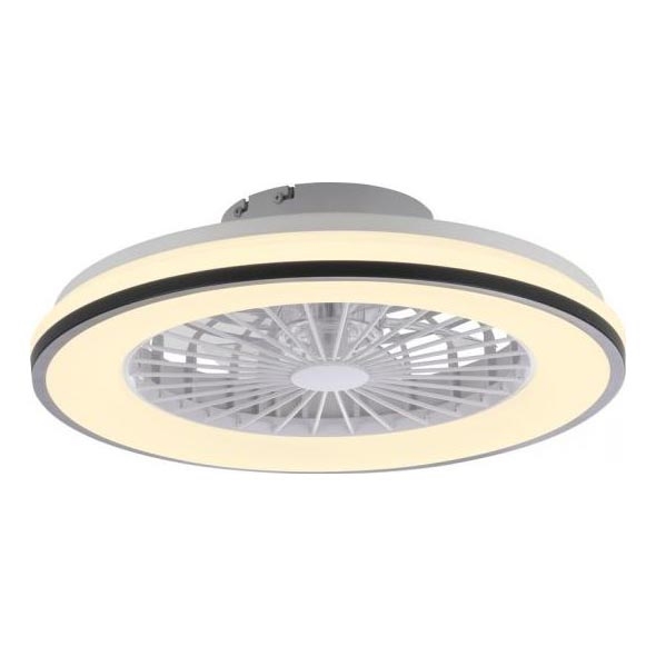 JUST LIGHT. 14447-18 - LED RGBW Dimmable ανεμιστήρας οροφής με ένα φωστικό LENO LED/44W/230V 3000-6500K διάμετρος 48,6 cm λευκό + τηλεχειριστήριο
