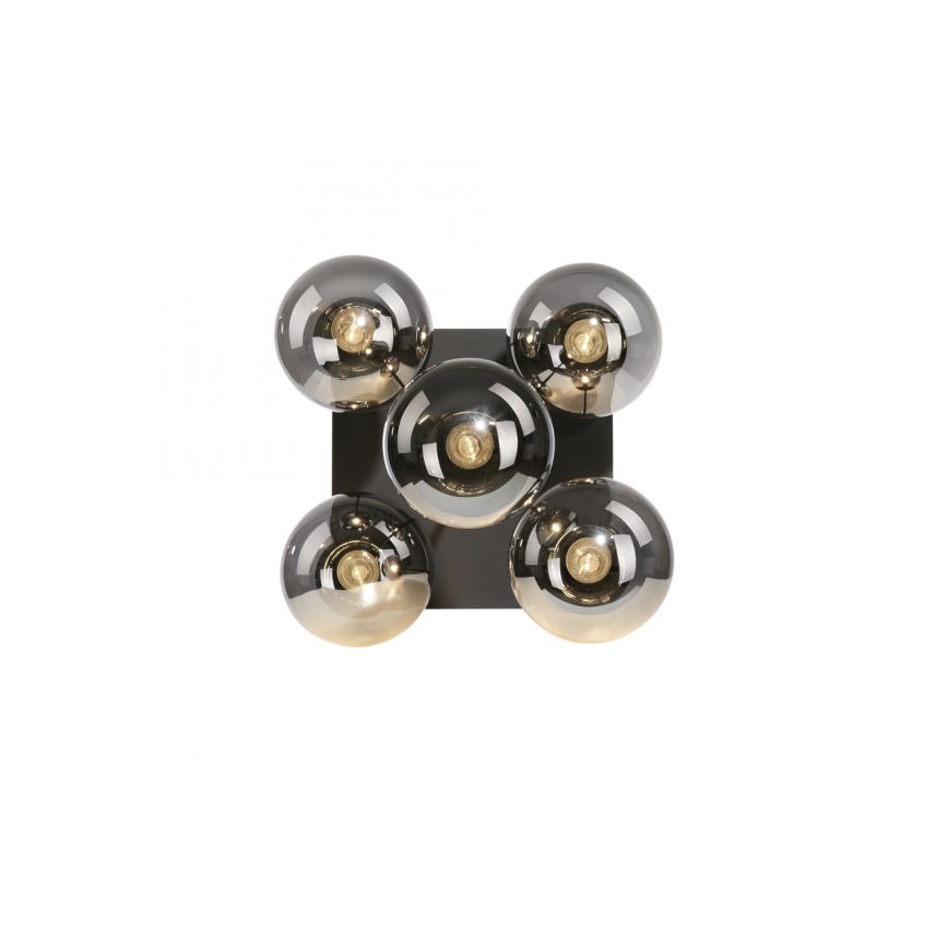 JUST LIGHT. 14602-18 - Κρεμαστό φωτιστικό WIDOW 5xE14/25W/230V μαύρο