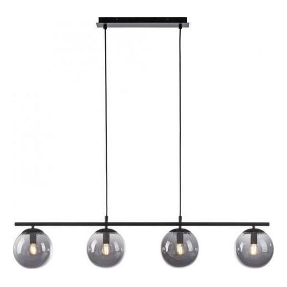 JUST LIGHT. 14604-18 - Κρεμαστό φωτιστικό οροφής WIDOW 4xE14/25W/230V μαύρο