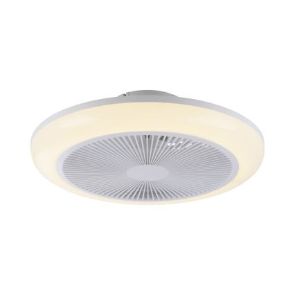 JUST LIGHT. 14623-16 - LED RGBW Ρυθμιζόμενος ανεμιστήρας οροφής με φως BRENDA LED/22W/230V 3000-6000K Ø 46 cm λευκό + τηλεχειριστήριο