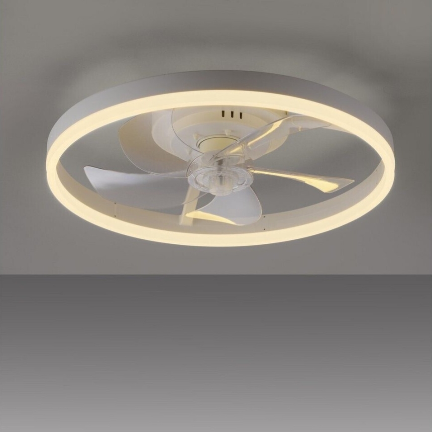 JUST LIGHT. 14624-16 - Ρυθμιζόμενος ανεμιστήρας οροφής με LED φωτισμό RITA LED/22W/230V 3000-6000K, διάμ. 50 cm, λευκό + τηλεχειριστήριο