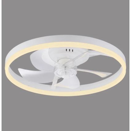 JUST LIGHT. 14624-16 - Ρυθμιζόμενος ανεμιστήρας οροφής με LED φωτισμό RITA LED/22W/230V 3000-6000K, διάμ. 50 cm, λευκό + τηλεχειριστήριο