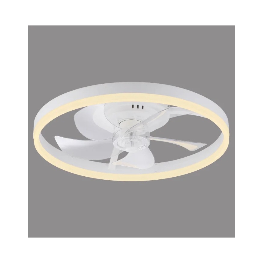 JUST LIGHT. 14624-16 - Ρυθμιζόμενος ανεμιστήρας οροφής με LED φωτισμό RITA LED/22W/230V 3000-6000K, διάμ. 50 cm, λευκό + τηλεχειριστήριο