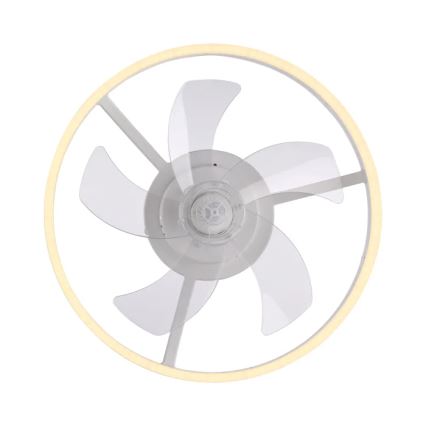 JUST LIGHT. 14624-16 - Ρυθμιζόμενος ανεμιστήρας οροφής με LED φωτισμό RITA LED/22W/230V 3000-6000K, διάμ. 50 cm, λευκό + τηλεχειριστήριο