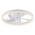 JUST LIGHT. 14624-16 - Ρυθμιζόμενος ανεμιστήρας οροφής με LED φωτισμό RITA LED/22W/230V 3000-6000K, διάμ. 50 cm, λευκό + τηλεχειριστήριο
