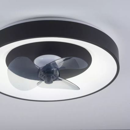 JUST LIGHT. 14644-18 - LED Φωτιστικό οροφής dimmable με ανεμιστήρα VENIKA LED/36W/230V διάμετρος 48,6 cm 2700-5000K + τηλεχειριστήριο