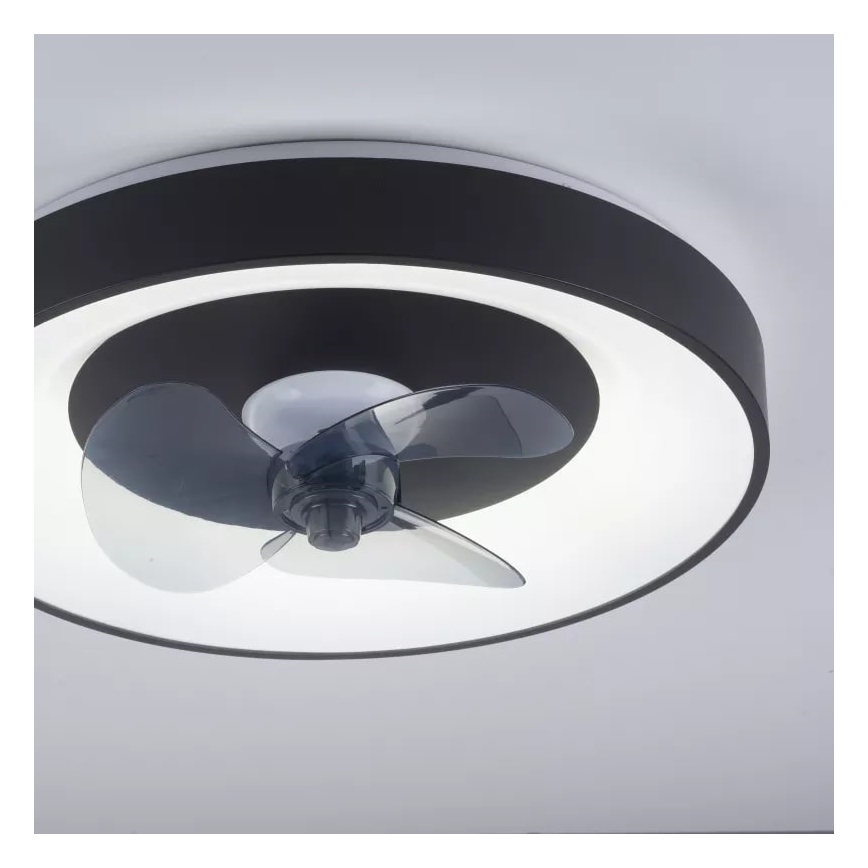 JUST LIGHT. 14644-18 - LED Φωτιστικό οροφής dimmable με ανεμιστήρα VENIKA LED/36W/230V διάμετρος 48,6 cm 2700-5000K + τηλεχειριστήριο