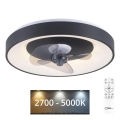 JUST LIGHT. 14644-18 - LED Φωτιστικό οροφής dimmable με ανεμιστήρα VENIKA LED/36W/230V διάμετρος 48,6 cm 2700-5000K + τηλεχειριστήριο