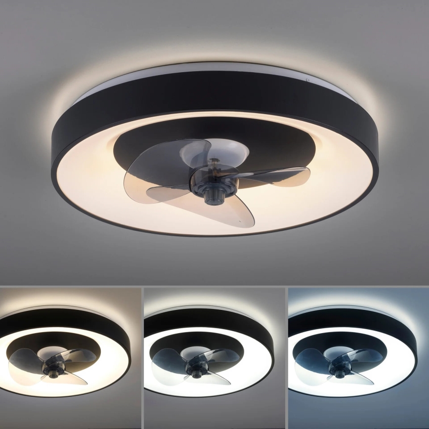 JUST LIGHT. 14644-18 - LED Φωτιστικό οροφής dimmable με ανεμιστήρα VENIKA LED/36W/230V διάμετρος 48,6 cm 2700-5000K + τηλεχειριστήριο