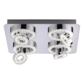 JUST LIGHT. 14662-17 - LED RGBW Dimmable σποτ TIM LOLASMART 4xLED/5,9/230V 2700-5000K + τηλεχειριστήριο