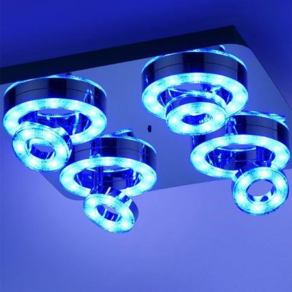 JUST LIGHT. 14662-17 - LED RGBW Dimmable σποτ TIM LOLASMART 4xLED/5,9/230V 2700-5000K + τηλεχειριστήριο