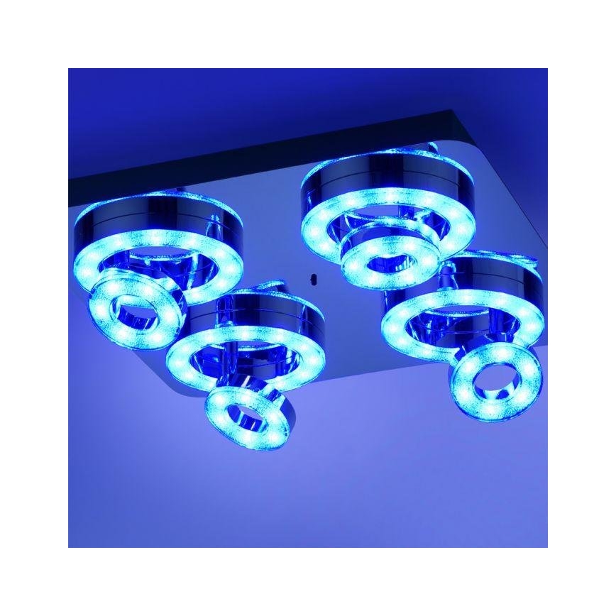 JUST LIGHT. 14662-17 - LED RGBW Dimmable σποτ TIM LOLASMART 4xLED/5,9/230V 2700-5000K + τηλεχειριστήριο