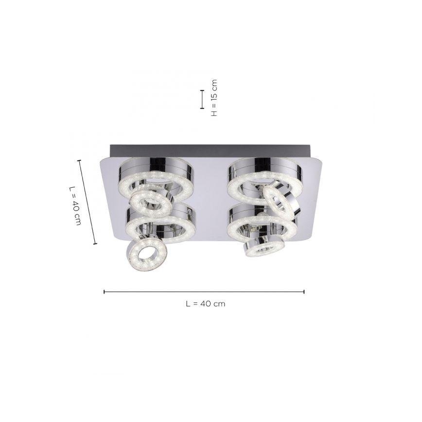 JUST LIGHT. 14662-17 - LED RGBW Dimmable σποτ TIM LOLASMART 4xLED/5,9/230V 2700-5000K + τηλεχειριστήριο