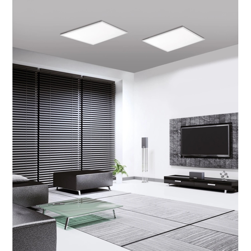 JUST LIGHT. 14681-16 - LED RGB Πλαφονιέρα οροφής ντιμαριζόμενη LOLA FLAT LED/28W/230V 2700-5000K + τηλεχειριστήριο