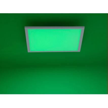 JUST LIGHT. 14681-16 - LED RGB Πλαφονιέρα οροφής ντιμαριζόμενη LOLA FLAT LED/28W/230V 2700-5000K + τηλεχειριστήριο