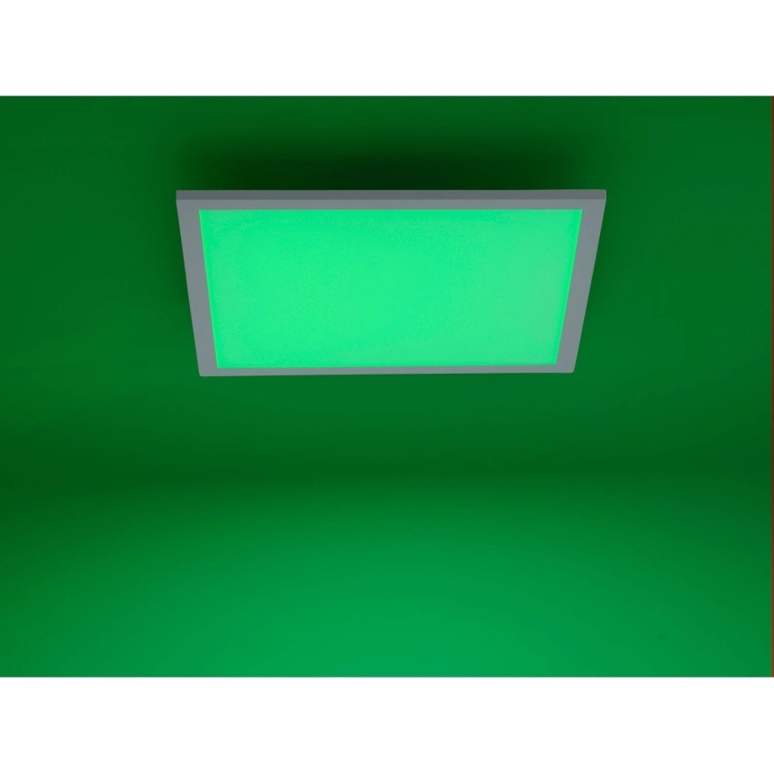 JUST LIGHT. 14681-16 - LED RGB Πλαφονιέρα οροφής ντιμαριζόμενη LOLA FLAT LED/28W/230V 2700-5000K + τηλεχειριστήριο