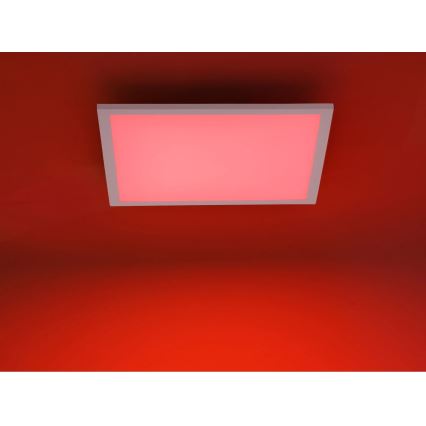 JUST LIGHT. 14681-16 - LED RGB Πλαφονιέρα οροφής ντιμαριζόμενη LOLA FLAT LED/28W/230V 2700-5000K + τηλεχειριστήριο