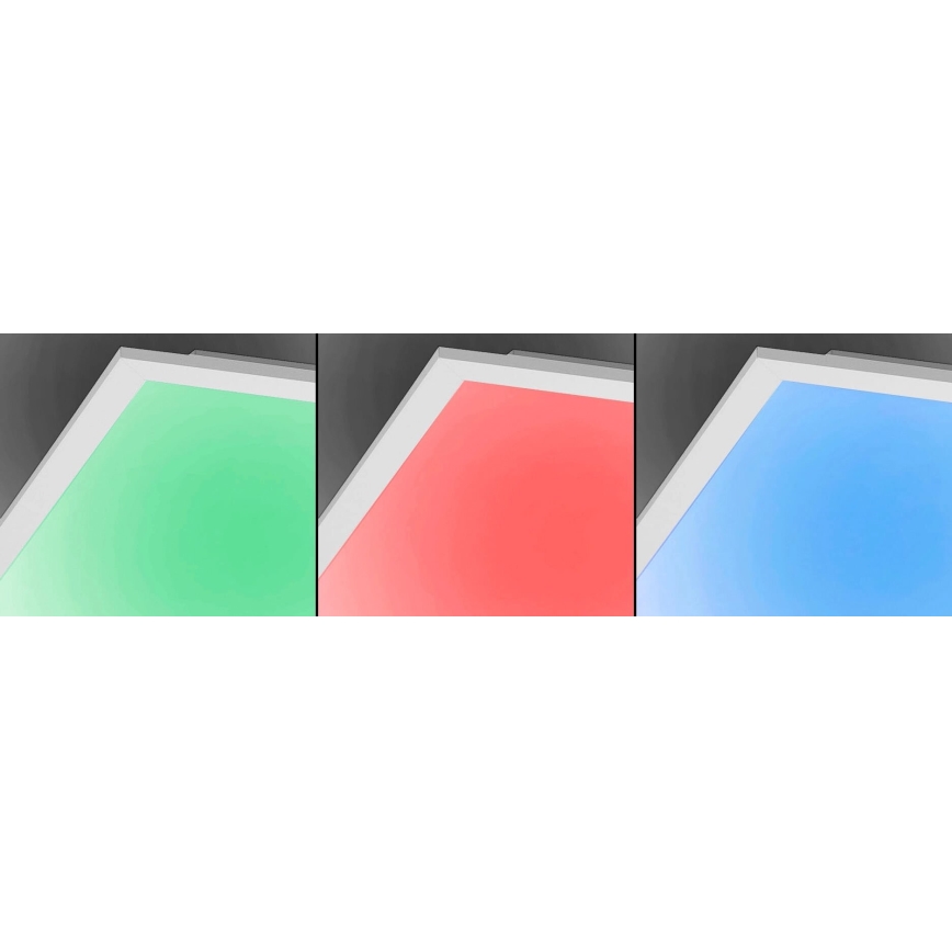 JUST LIGHT. 14681-16 - LED RGB Πλαφονιέρα οροφής ντιμαριζόμενη LOLA FLAT LED/28W/230V 2700-5000K + τηλεχειριστήριο