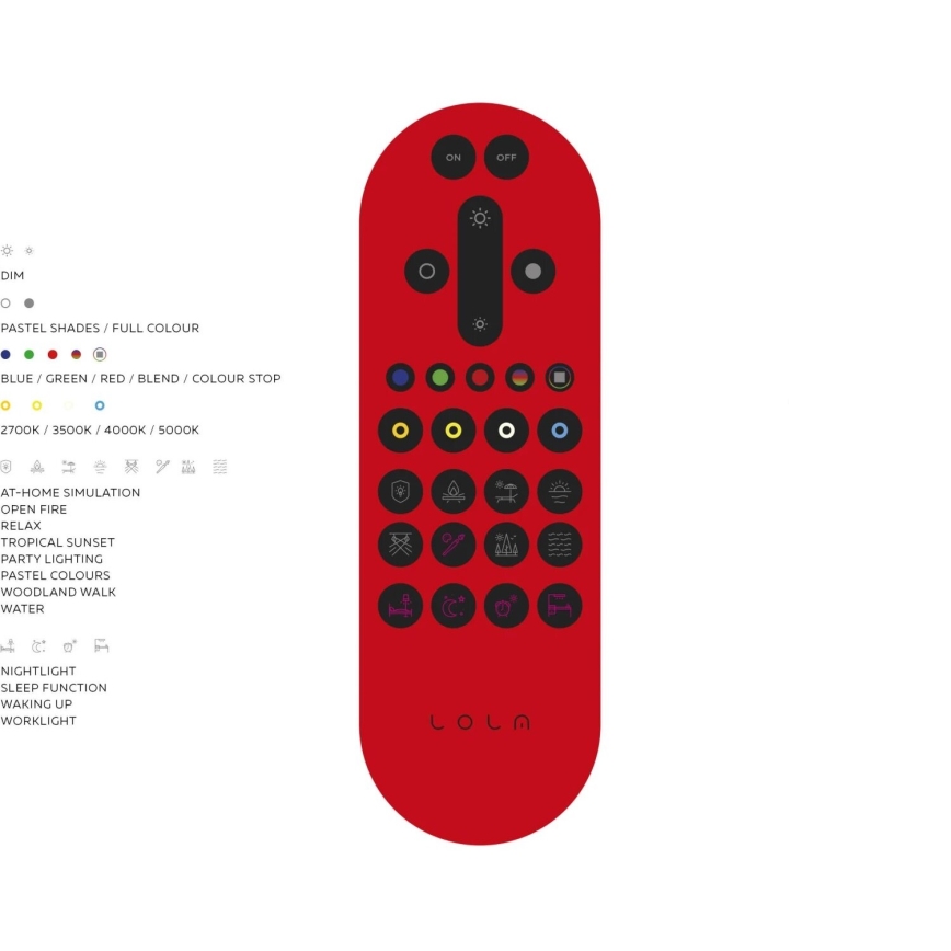 JUST LIGHT. 14682-16 - LED RGB Πλαφονιέρα οροφής ντιμαριζόμενη LOLA FLAT LED/28,5W/230V 2700-5000K + τηλεχειριστήριο