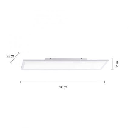 JUST LIGHT. 14682-16 - LED RGB Πλαφονιέρα οροφής ντιμαριζόμενη LOLA FLAT LED/28,5W/230V 2700-5000K + τηλεχειριστήριο