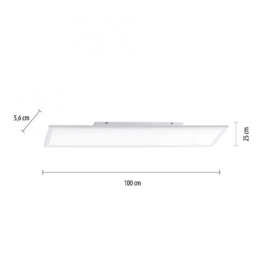 JUST LIGHT. 14682-16 - LED RGB Πλαφονιέρα οροφής ντιμαριζόμενη LOLA FLAT LED/28,5W/230V 2700-5000K + τηλεχειριστήριο