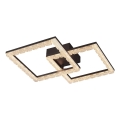 JUST LIGHT. 14732-18 - Φωτιστικό οροφής LED GLITRA LED/17,5W/230V 37,6x37,6 cm μαύρο
