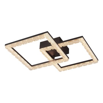 JUST LIGHT. 14732-18 - Φωτιστικό οροφής LED GLITRA LED/17,5W/230V 37,6x37,6 cm μαύρο