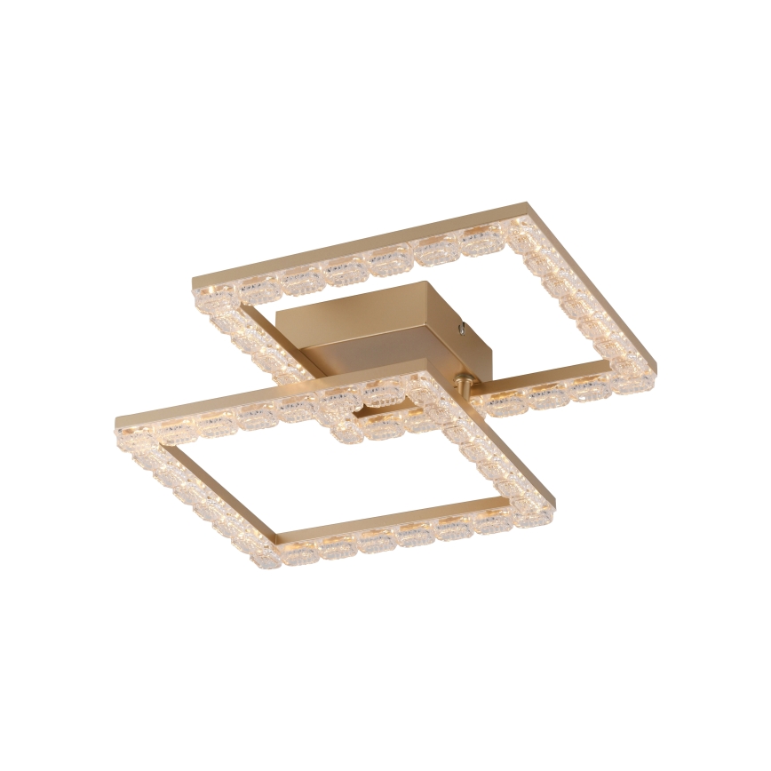JUST LIGHT. 14732-60 - LED φωτιστικό οροφής GLITRA LED/17,5W/230V 37,6x37,6 cm χρυσό