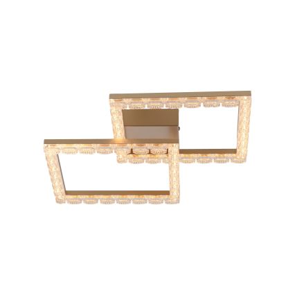 JUST LIGHT. 14732-60 - LED φωτιστικό οροφής GLITRA LED/17,5W/230V 37,6x37,6 cm χρυσό